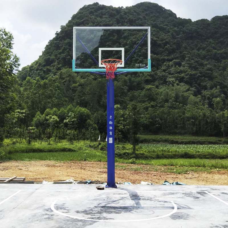 地埋式圆管篮球架（透明板）CG-D6