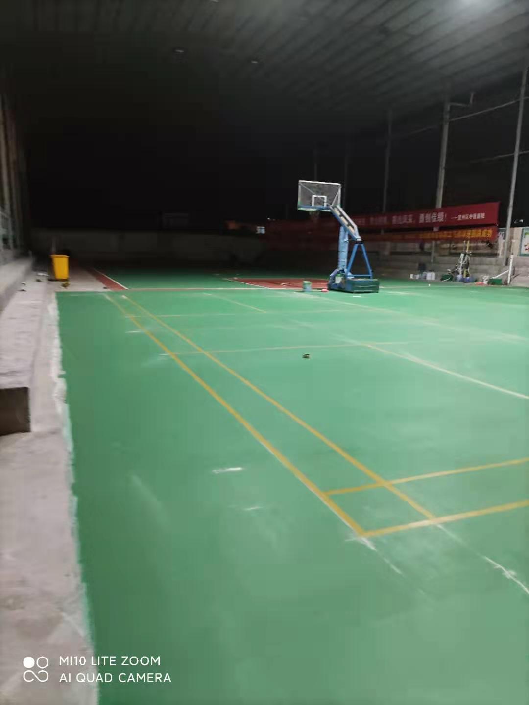 广西河池市宜州区中医院硅PU篮球场翻新硅PU羽毛球场铺设