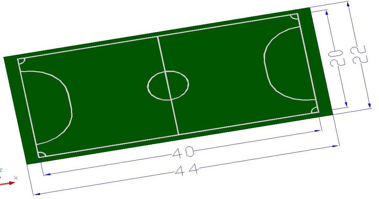 标准五人制 足球场设计方案