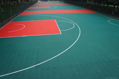 篮球场悬浮式拼装地板