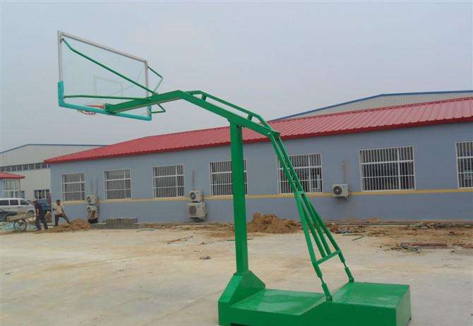 广西柳州石碑坪移动篮球架安装
